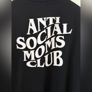 Anti Social Moms Club Crewneck, size medium.